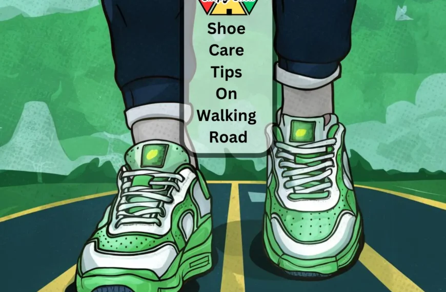 Shoe Care Tips On Walking Road